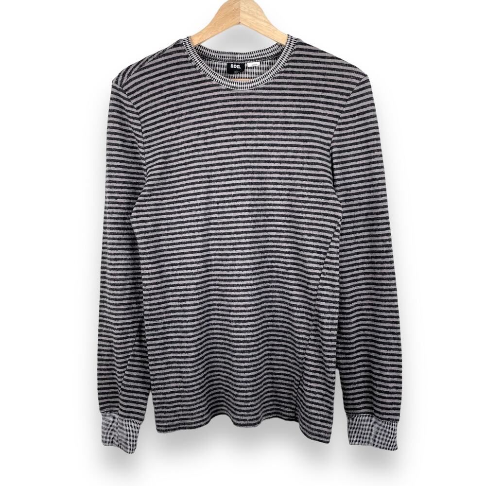 Urban Outfitters Ribbed Knit Striped Long Sleeve Top Grunge Punk Goth Size S